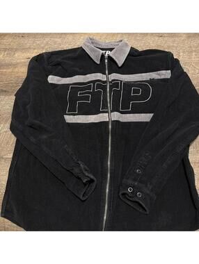 FTP Black Corduroy Zip-up